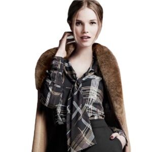 Trina Turk “Dame” Silk Blouse, Size 8